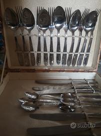 servizio per 6 persone  n. 24 posate. inox vintage
