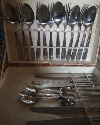 servizio per 6 persone  n. 24 posate. inox vintage