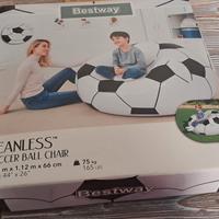 Pouf / poltrona gonfiabile pallone da calcio