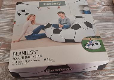 Pouf / poltrona gonfiabile pallone da calcio