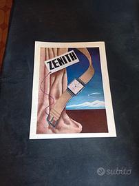 PUBBLICITÀ  VINTAGE  A  COLORI   "ZENITH" ( 1937 )