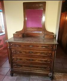 cassettiera con specchio