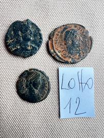 Lotto 12 Antiche monete Romane autentiche 364/378