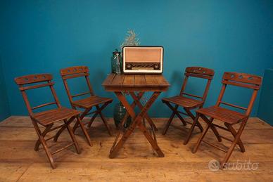 SET DA BAR BIRRA MORETTI IN LEGNO MARCHIO FUOCO P