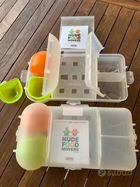 2 contenitori pranzo lunch a scomparti