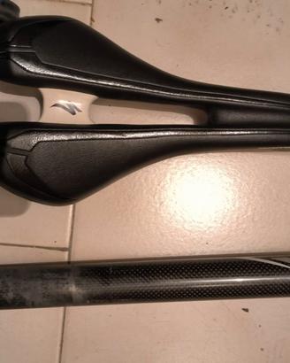 Sella Specialized Romin 143 e reggisella in carbon