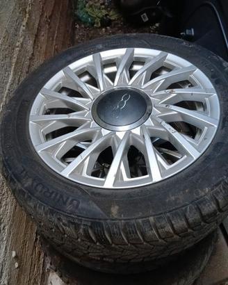 cerchi in lega Fiat 500 originali +gomme 15