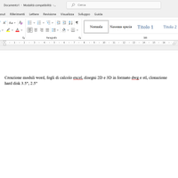 Moduli, fogli di calcolo, disegni