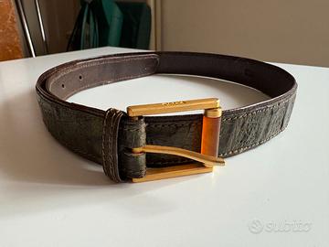 Cintura Chloè Vintage in vero coccodrillo opaco.