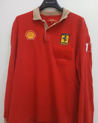 Maglia Polo Vintage Scuderia Ferrari Meccanico F1