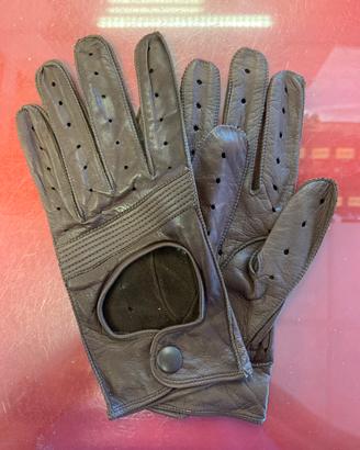 Guanto da guida sportiva in pelle anni60