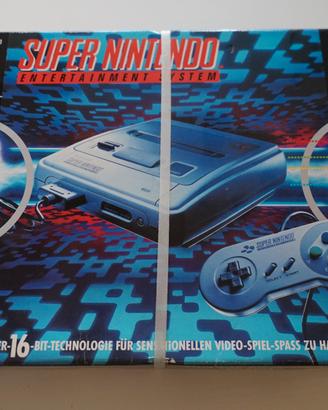 Console Super Nintendo SNES con scatola originale