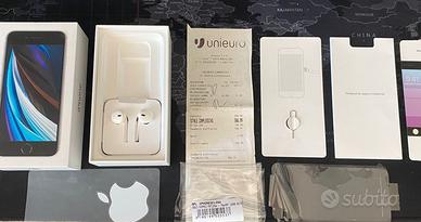 iphone se 2nd gen - 128gb con accessori e fattura