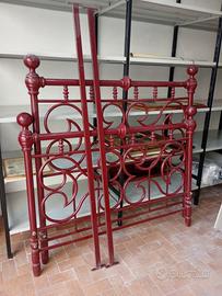 Testata e pediera letto matrimoniale in ferro batt