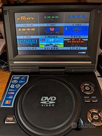 Lettore DVD Portatile 7" Multimedia Player 