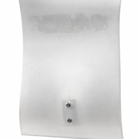 Applique in vetro satinato quadrato 1xE27