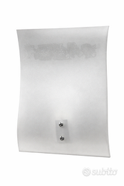 Applique in vetro satinato quadrato 1xE27