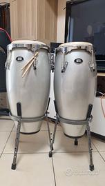 Set Congas 10+11" Metallic Silver DADI