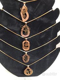 collane in legno e acciaio 