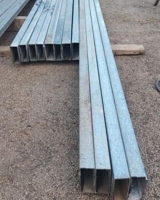 Scatolato ferro zincato 100x40,da metri 3,3.70