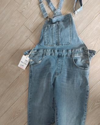 salopette jeans donna