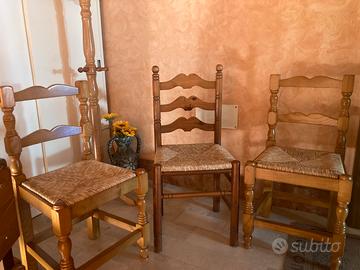 Sedie legno - paglia