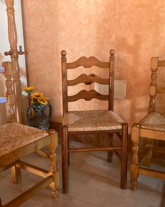 Sedie legno - paglia