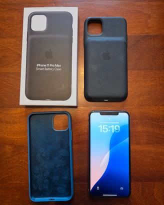iphone 11 pro max 512gb +smart  battery cover