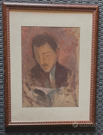 EMILIO PASINI BRESCIA 1872+1953 OLIO SU CARTONCINO