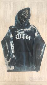 Felpa nera Tupac Shakur streetwear