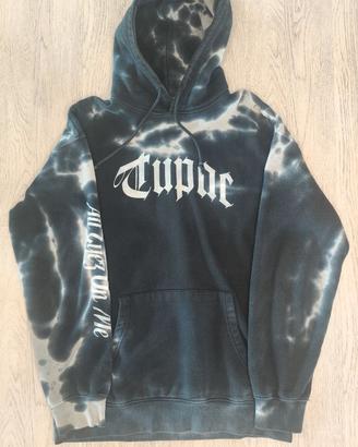 Felpa nera Tupac Shakur streetwear