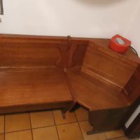 Cassapanca angolare in legno