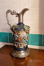 Brocca Decorativa Vintage Hand Painted Made italy