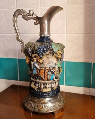 Brocca Decorativa Vintage Hand Painted Made italy