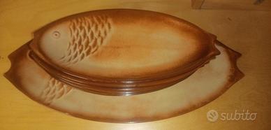 Piatti portata pesce 6 da 32cm  1 vassoio portata