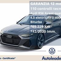 Audi RS6 Avant SOLO 65mila km quattro 4.0 electric
