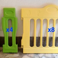 Recinto bimbi componibile 2x2mt, altezza 60 cm