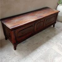 cassapanca in noce fine ottocento