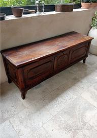 cassapanca in noce fine ottocento