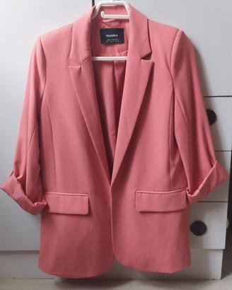 Giacca blazer Pull&Bear, donna, rosa. Mai usata.