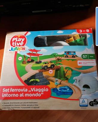 Set ferrovia in legno