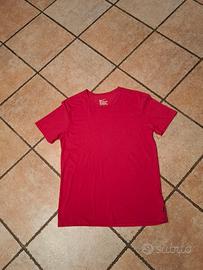 tshirt rossa Nike Uomo poliestere e viscosa tg M
