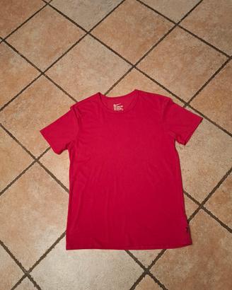 tshirt rossa Nike Uomo poliestere e viscosa tg M