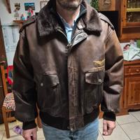 Bomber in pelle  Vintage anni 90