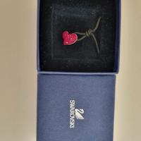 Collana Swarovski Con Cuore Rosso Scintillante