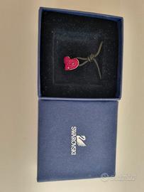 Collana Swarovski Con Cuore Rosso Scintillante