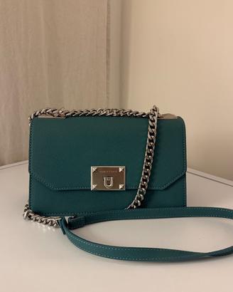 Charles & Keith crossbody bag, teal/emerald green,