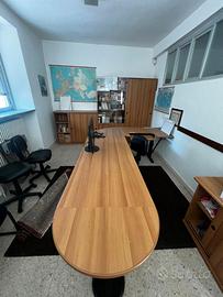Arredo ufficio direzionale completo noce chiaro