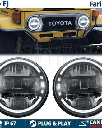FARI LED DRL PER LAND CRUISER FJ J Omologati 6500K