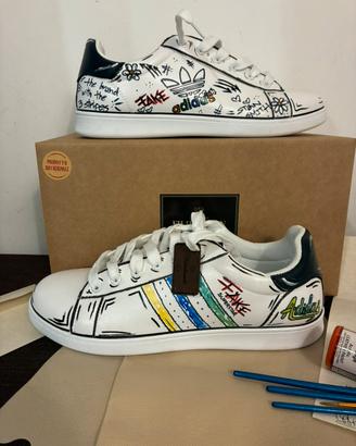 Sneakers dipinte a mano tg. 43